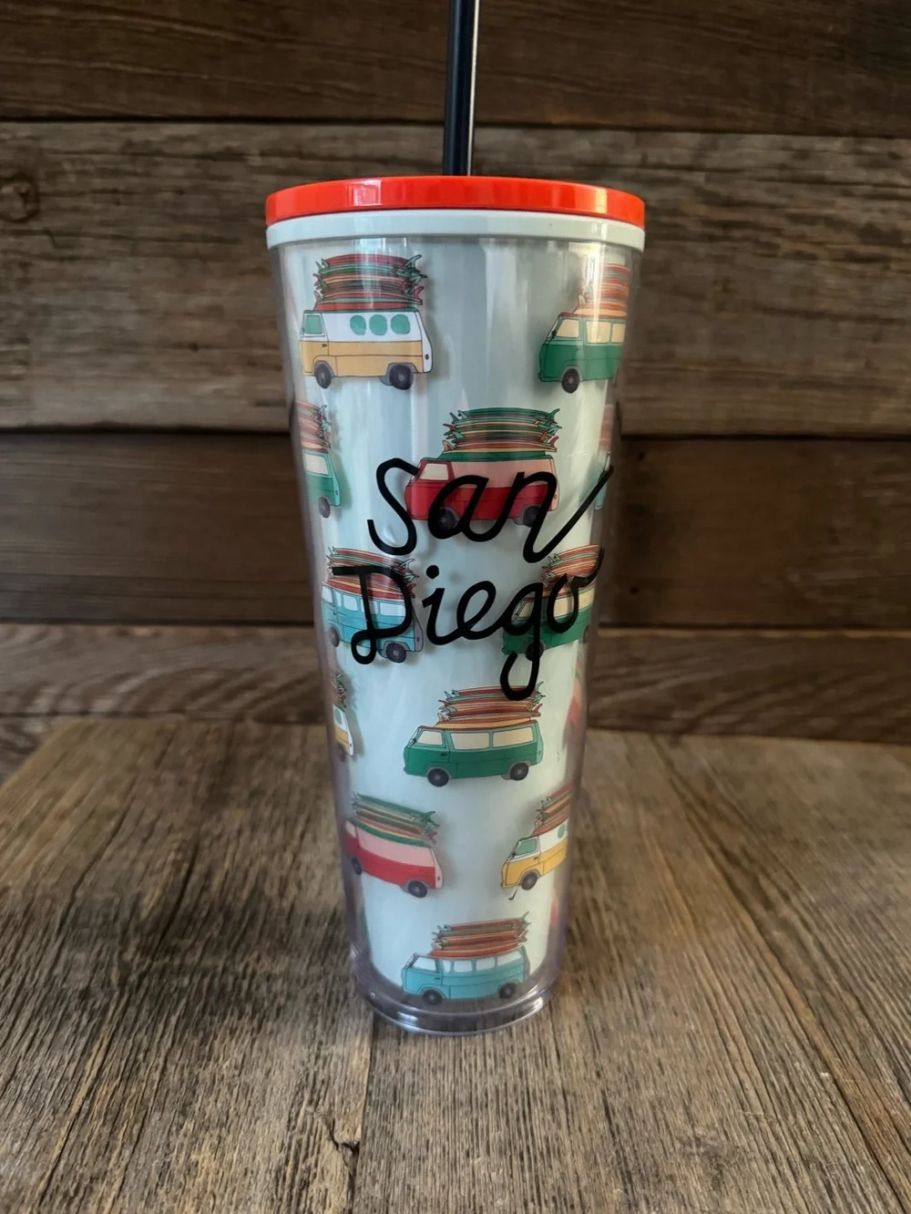 Starbucks San Diego Retro Camper Venti Cold Cup Tumbler